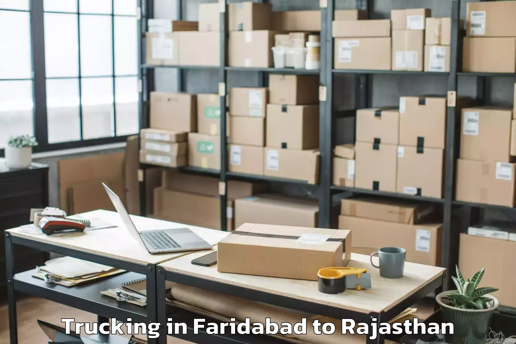 Easy Faridabad to Bisalpur Trucking Booking